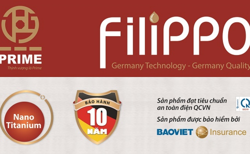 ản phẩm mới- Bình nước nóng Fillippo công nghệ Đức