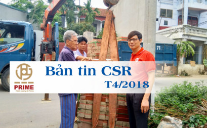 [Bản tin CSR T4/2018] Prime Group tài trợ gạch lát nền cho hộ nghèo tại Vĩnh Yên - Vĩnh Phúc